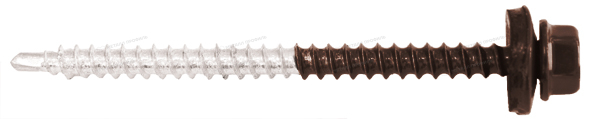 Заказать недорогой Саморез 4,8х70 ПРЕМИУМ RAL8017 (коричневый шоколад) от Компании Металл Профиль.